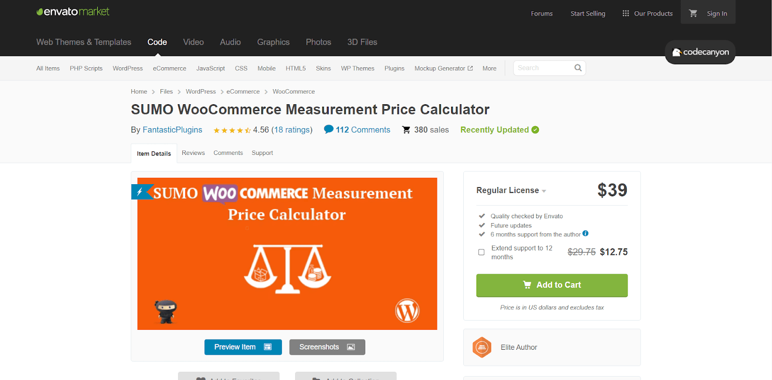 Sumo WooCommerce Measurement Price Calculator