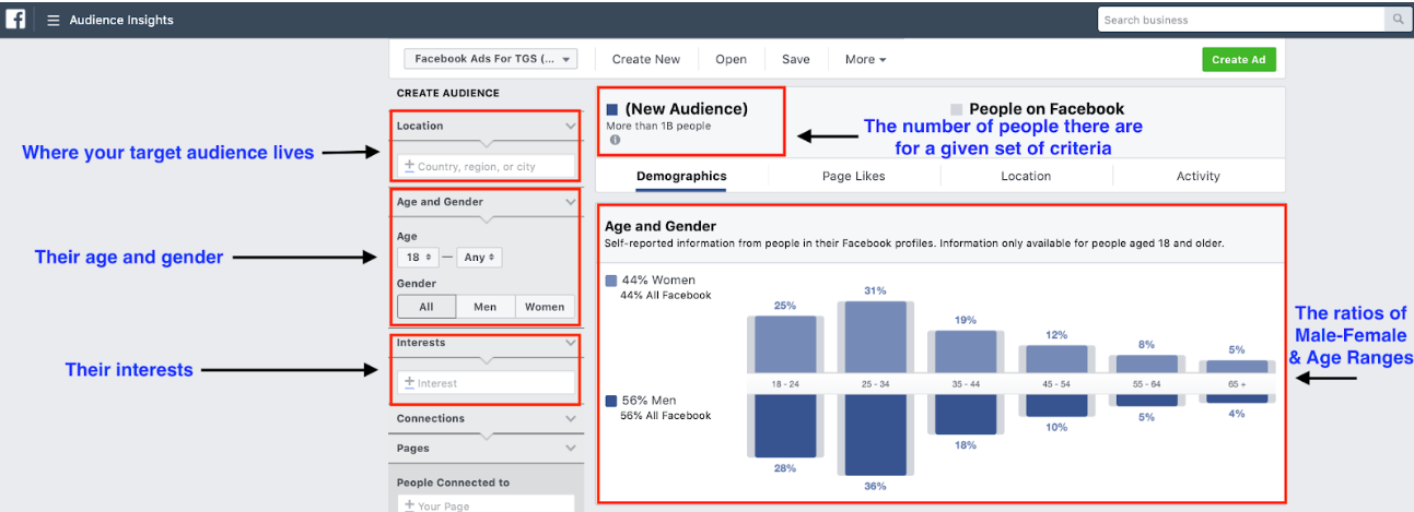 Facebook Advertising – New Audience