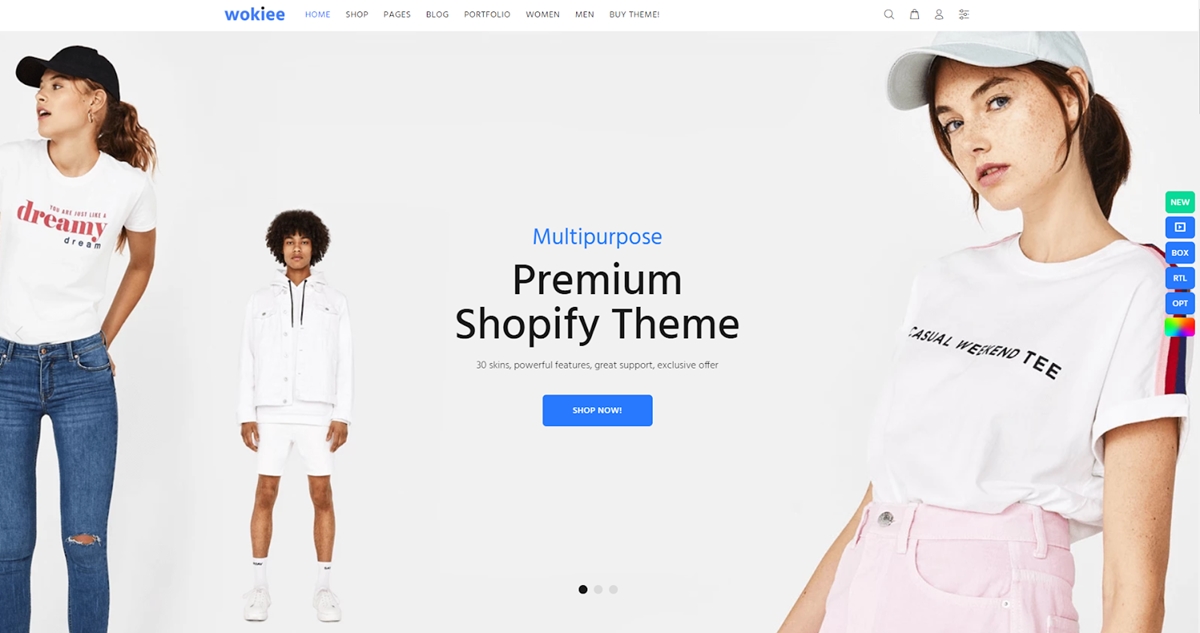 Best Shopify Themes/Templates - Wokiee theme