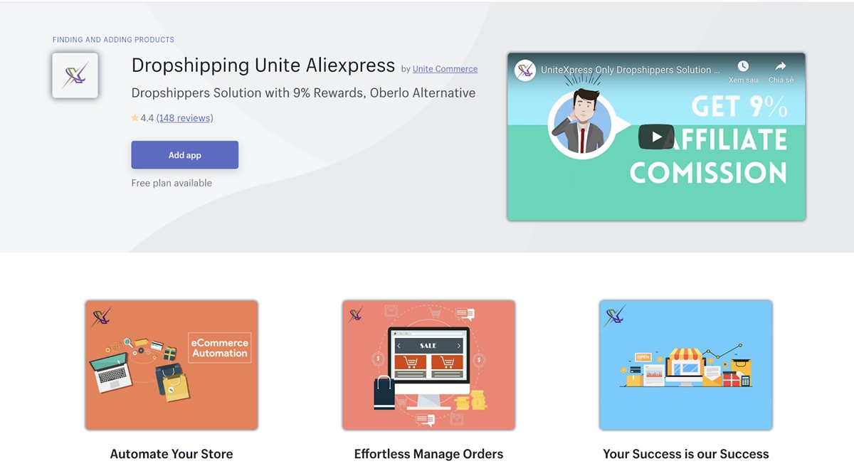 Best Oberlo alternatives for Shopify: Aliexpress UniteXpress Dropship