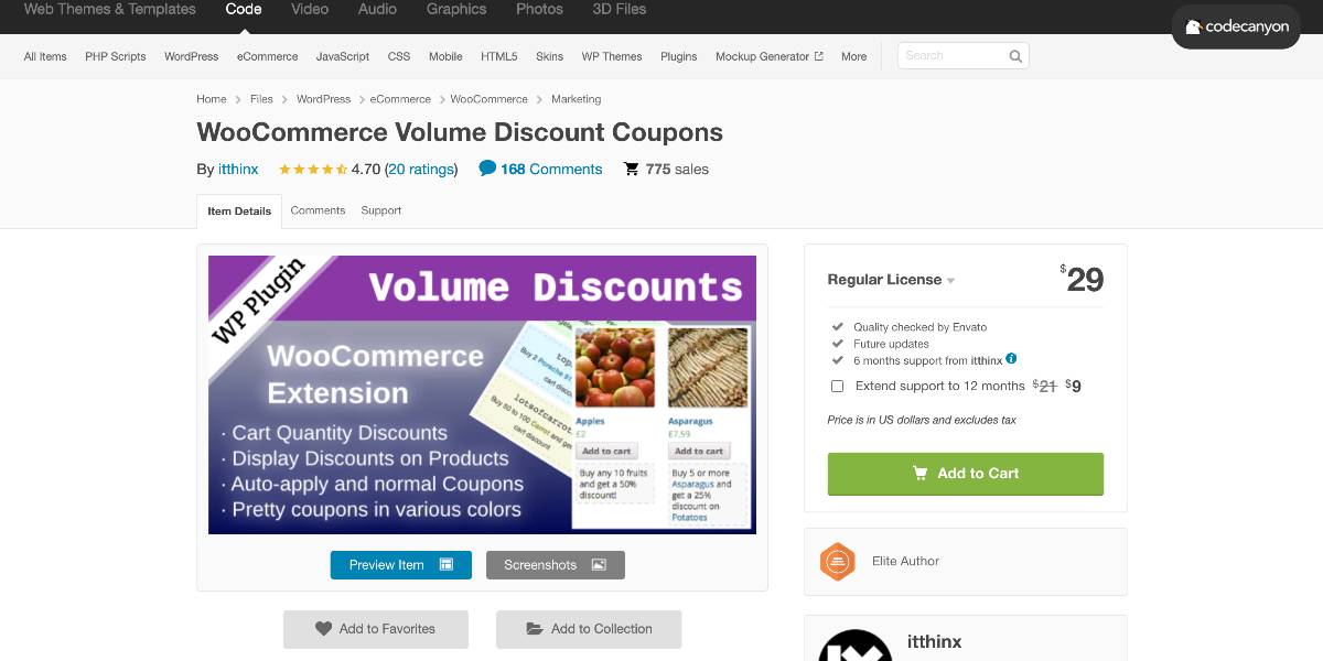 WooCommerce Volume Discount Coupon