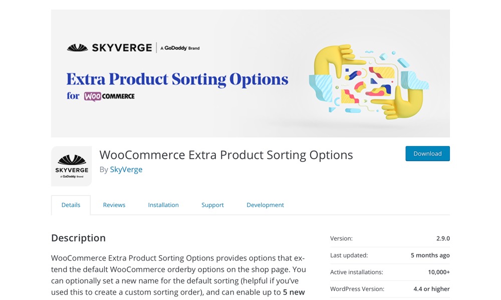 WooCommerce Extra Product Sorting Options