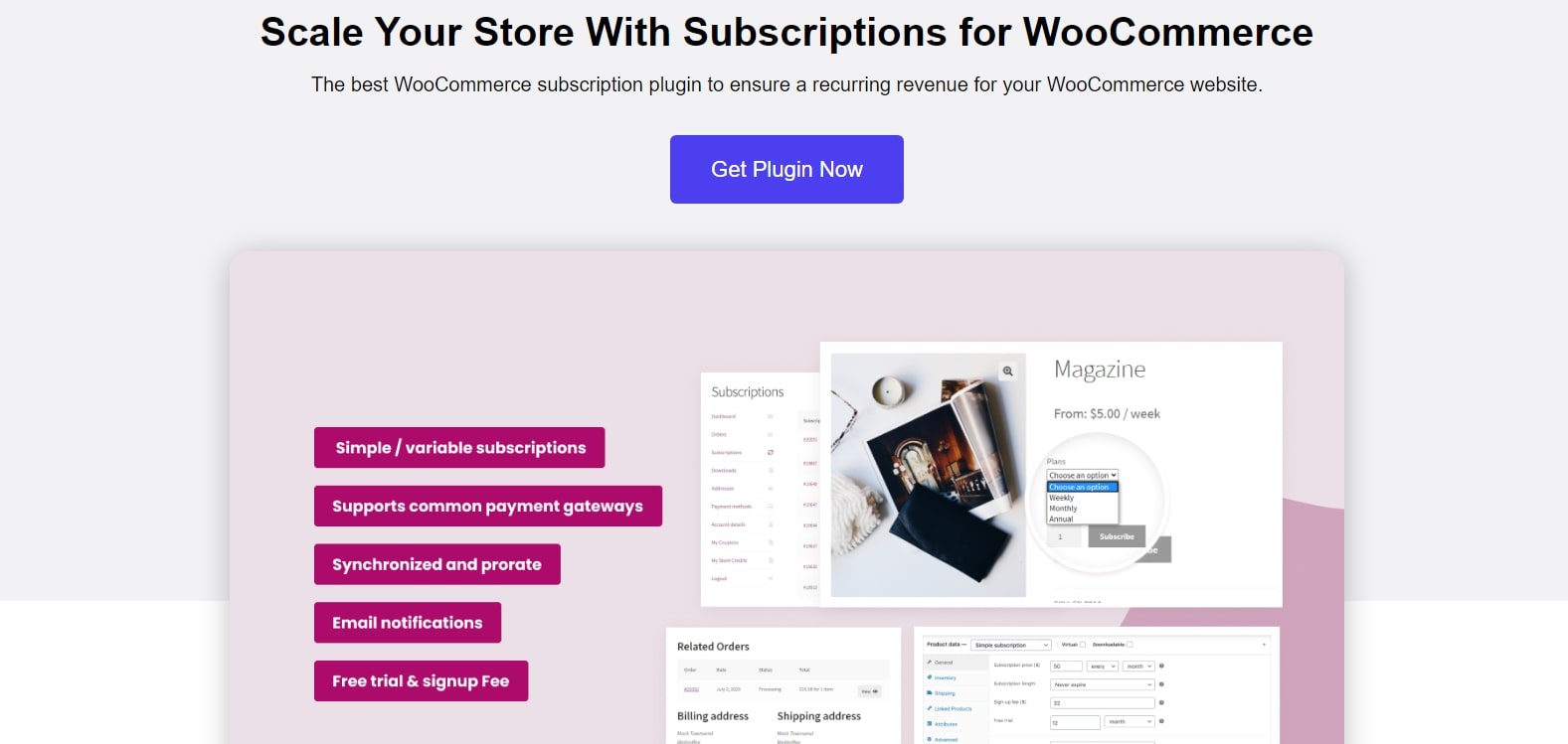 Subscriptions for WooCommerce by WebToffee