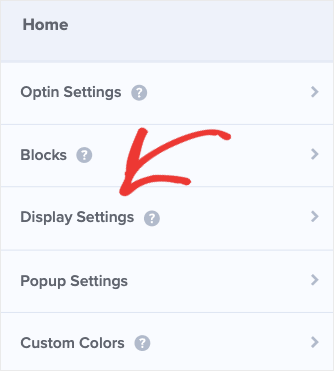 go to the home menu and select Display Settings: