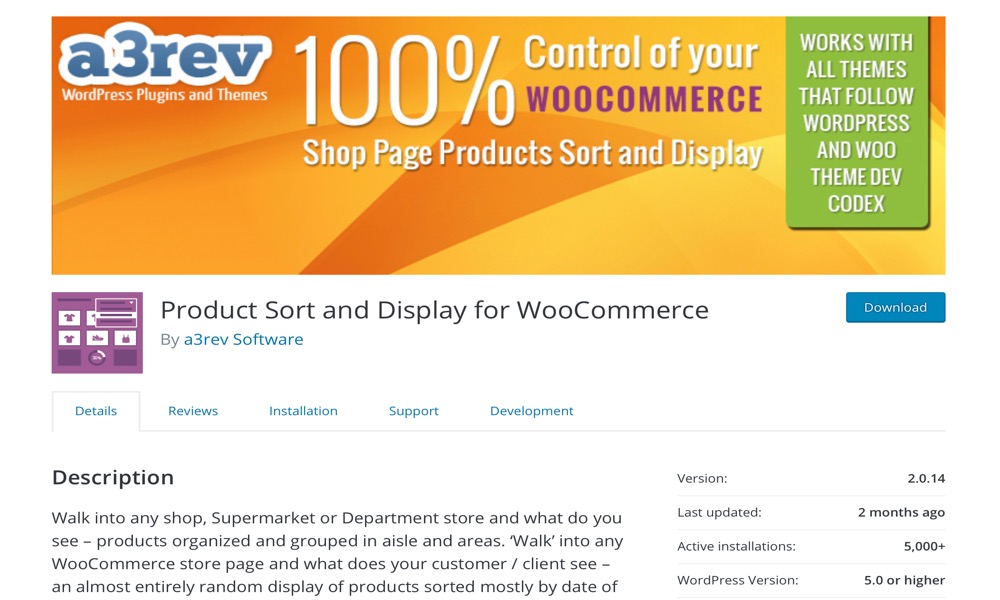 Product Sort and Display for WooCommerce