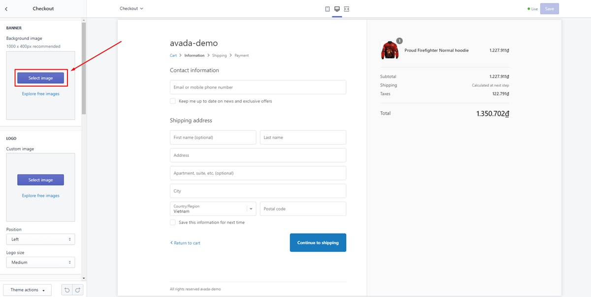 Edit Checkout Page In Shopify