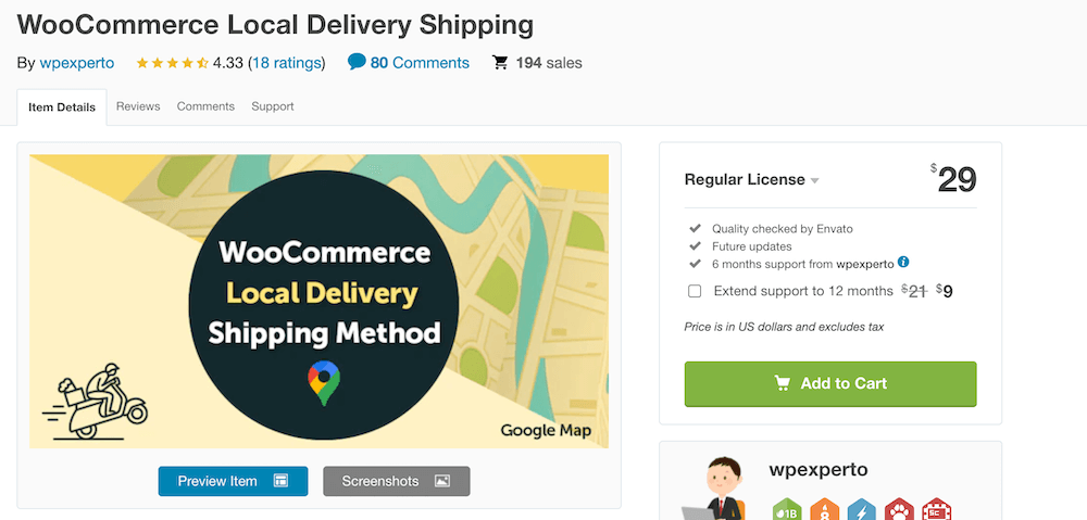 WooCommerce Local Delivery Shipping