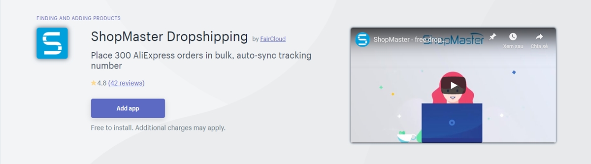 apps to use DHgate dropshipping in Shopify: ShopMaster