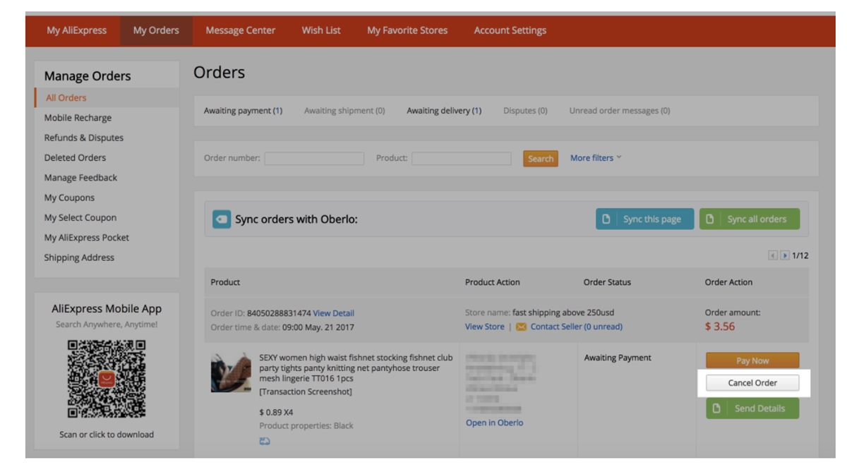 How to Cancel an Order on AliExpress