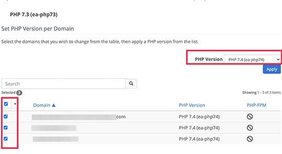 Update PHP version in your Bluehost