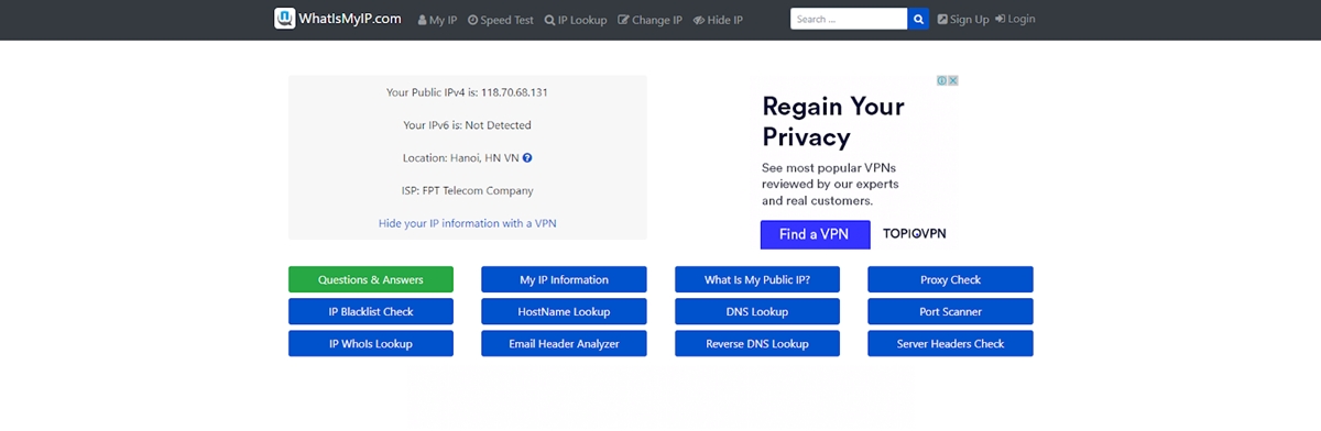 ip location lookup