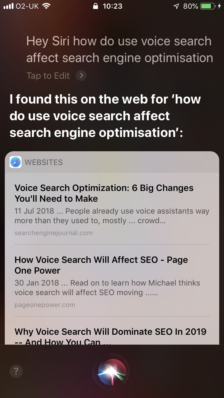 Voice search advertising