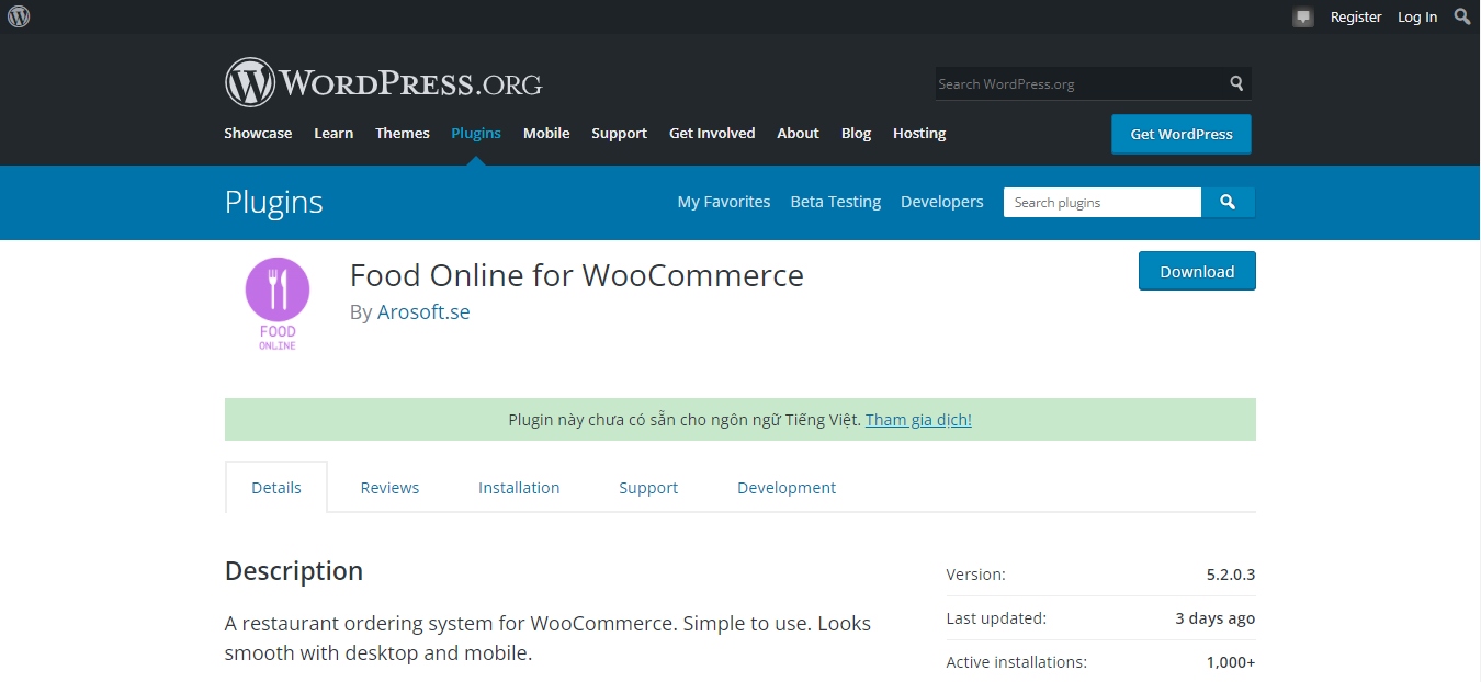 Food Online for WooCommerce screenshot