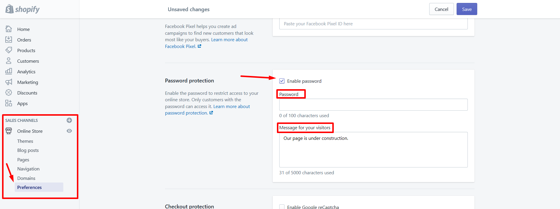 How to Change Shopify Password