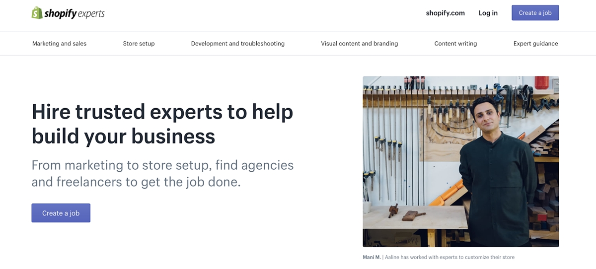 Hire a Shopify Expert - Shopify Marketplace