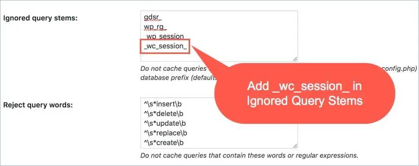 Add wc_session in DB caching