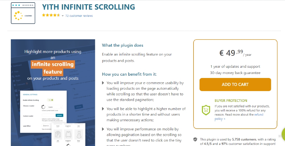 YITH Infinite Scrolling  screenshot
