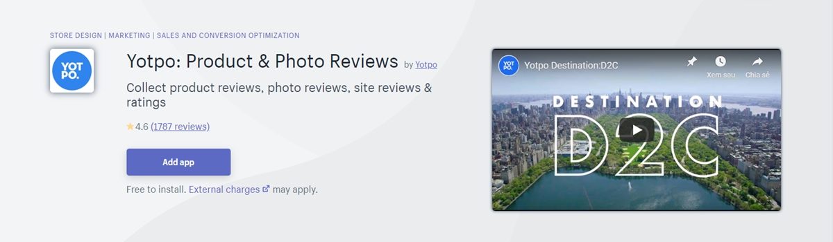 Best Shopify apps: Yotpo- Product and Photo Reviews