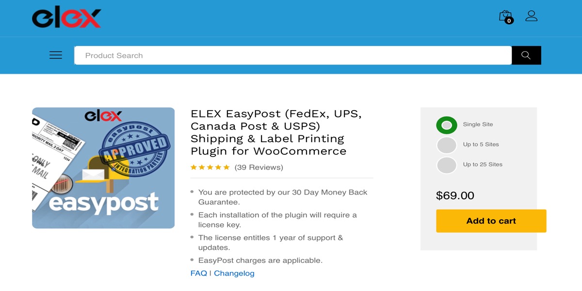 EasyPost Shipping Method Plugin for WooCommerce