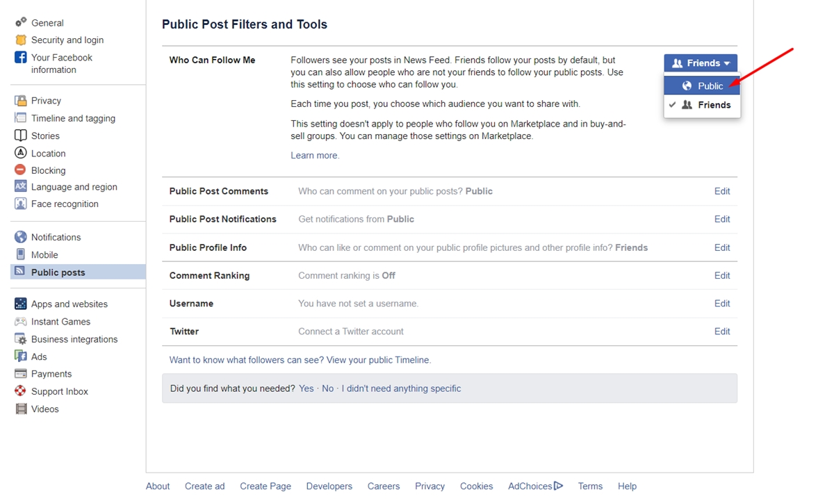 How to allow followers on Facebook