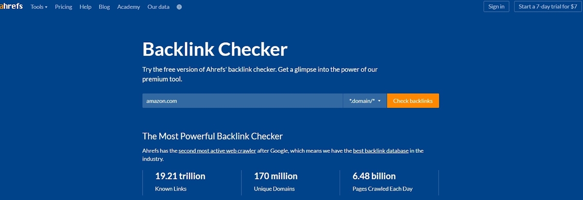 Link Building – Backlinks Checker
