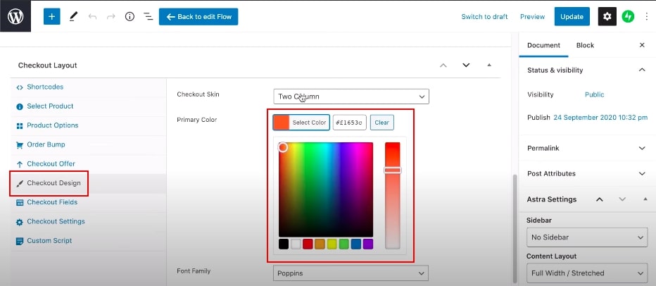 Step 3: Customize checkout field