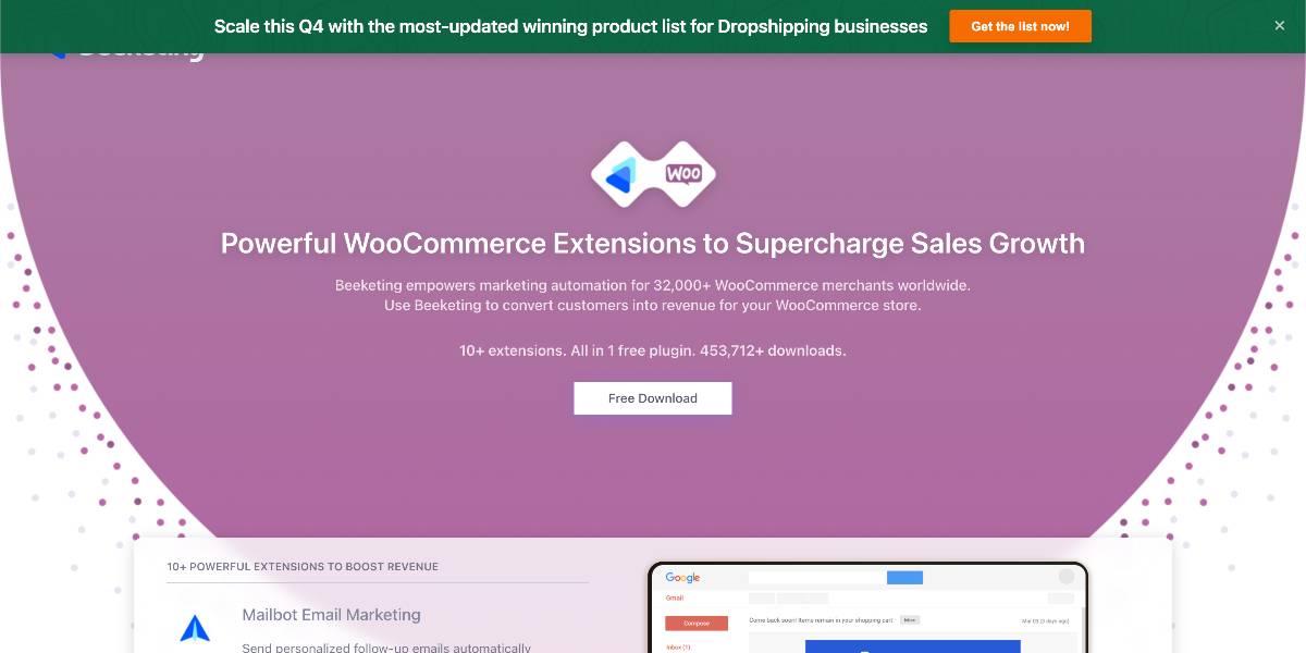 Beeketing for WooCommerce is a powerful all-in-one tool