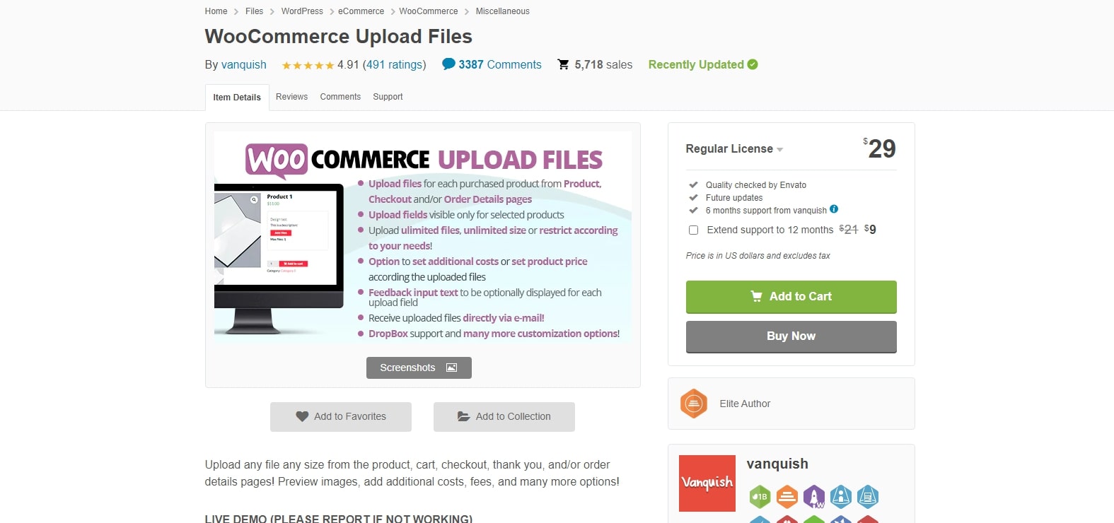 WooCommerce Upload Files