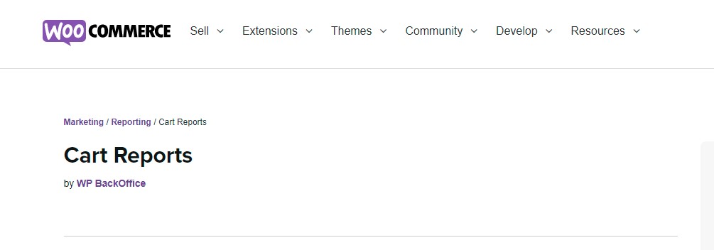 WooCommerce Cart Reports