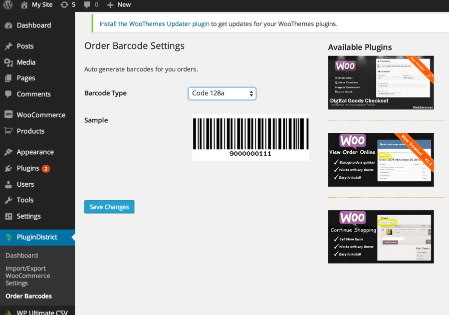 Order Barcodes for WooCommerce is a simple WooCommerce plugin that allows you to add barcodes to your items