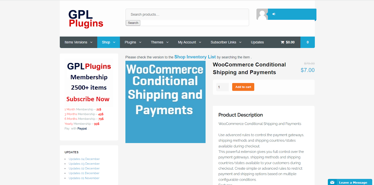 WooCommerce Conditional Shipping and Payments by GPLPlugins