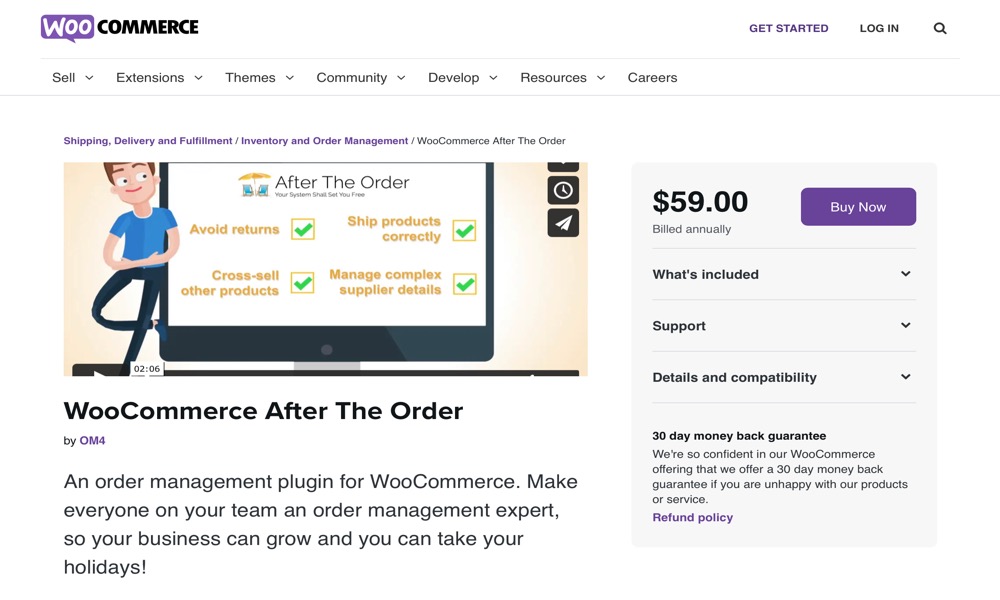 WooCommerce After The Order