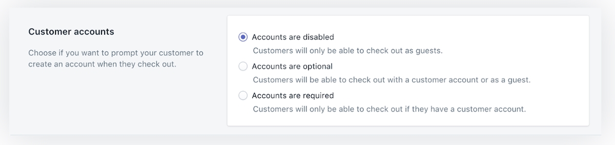 customer account settings