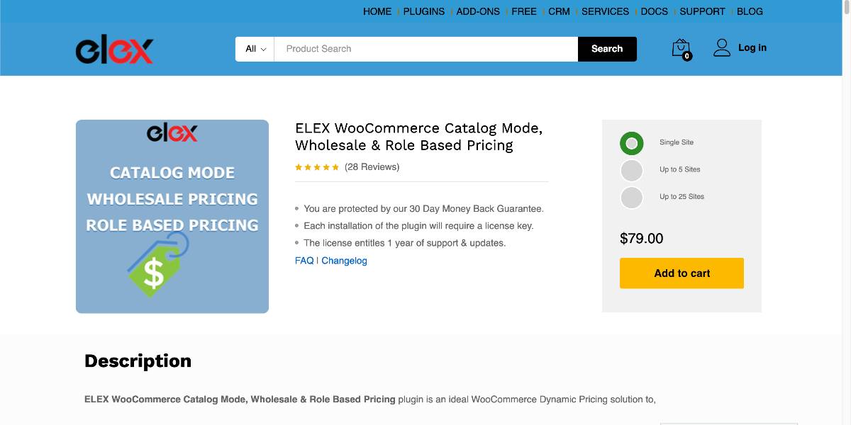 ELEX WooCommerce Catalog Mode, Wholesale & Role Based Pricing