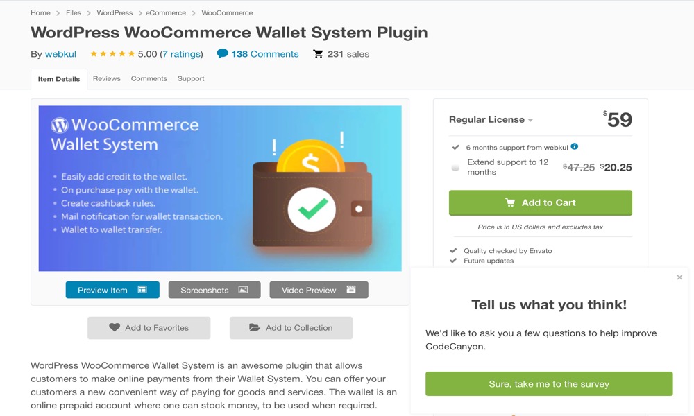 Wallet System for WooCommerce & WordPress