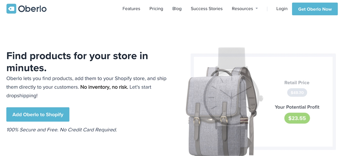 Best Shopify dropshipping apps - Oberlo