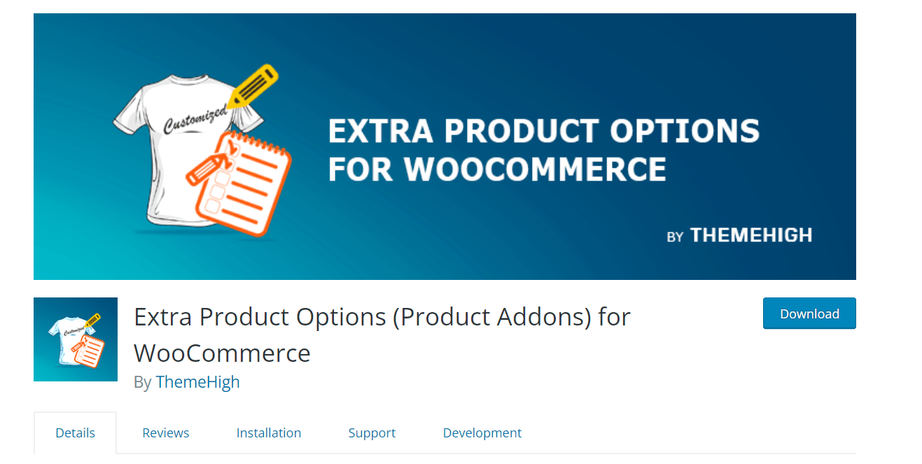 Extra Product Options (Product Addons) for WooCommerce