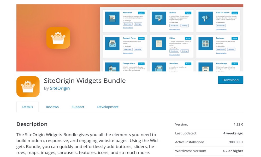 SiteOrigin Widgets Bundle