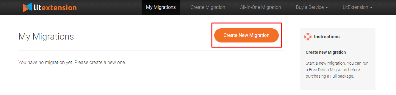 Create New Migration