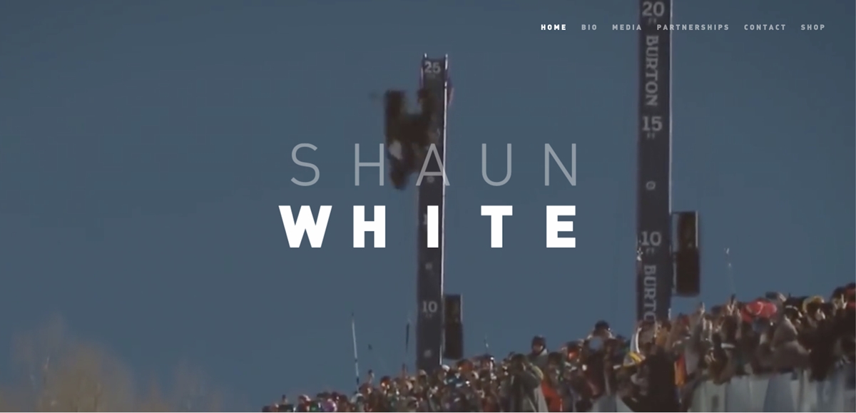 Shaun White’s website