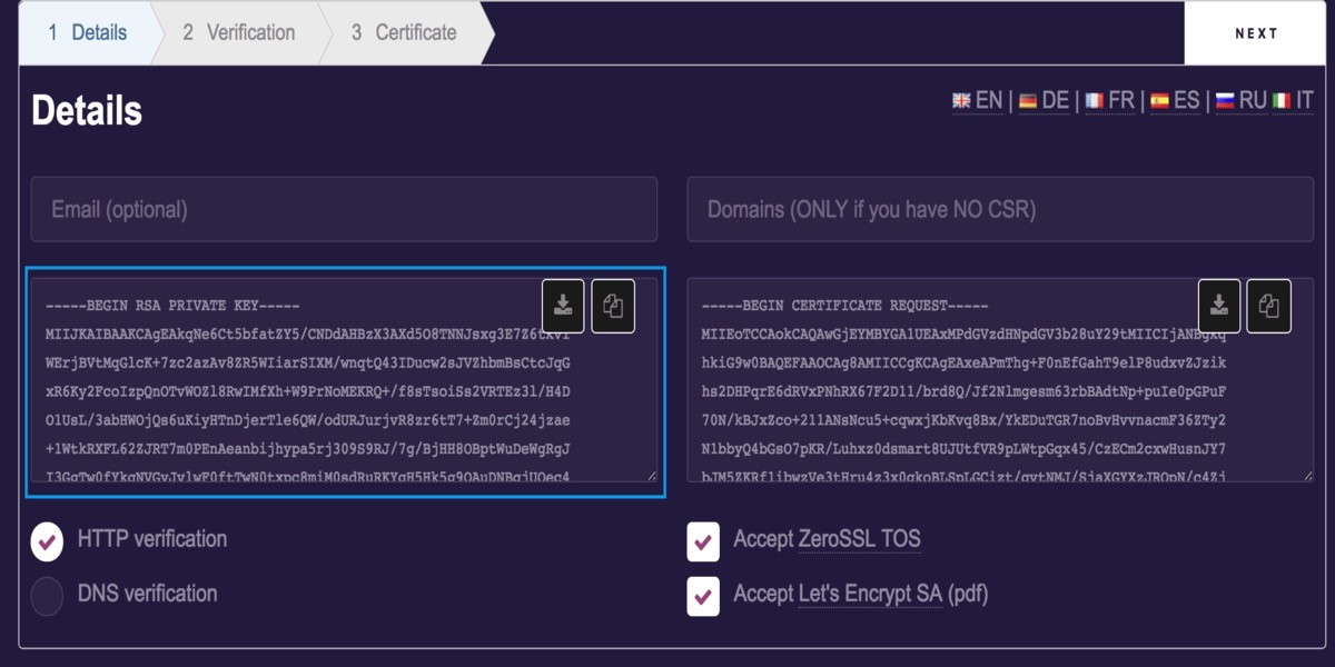 Set up SSl plugin