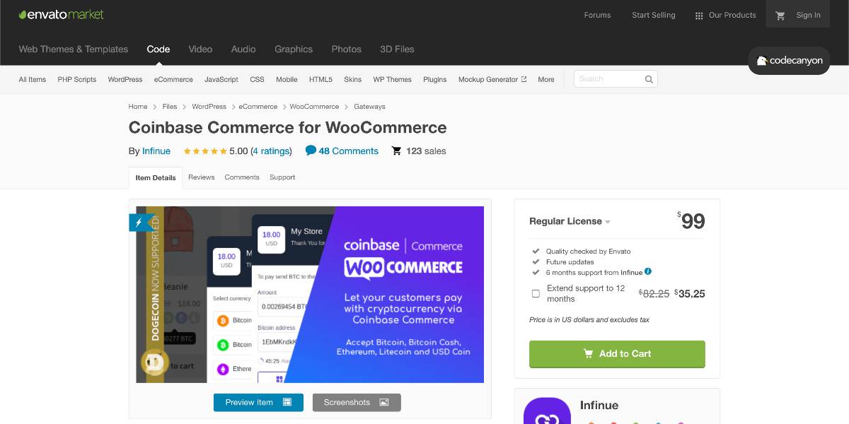 Coinbase Commerce for WooCommerce