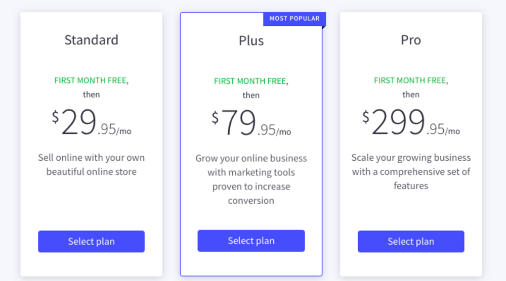 Pricing plan