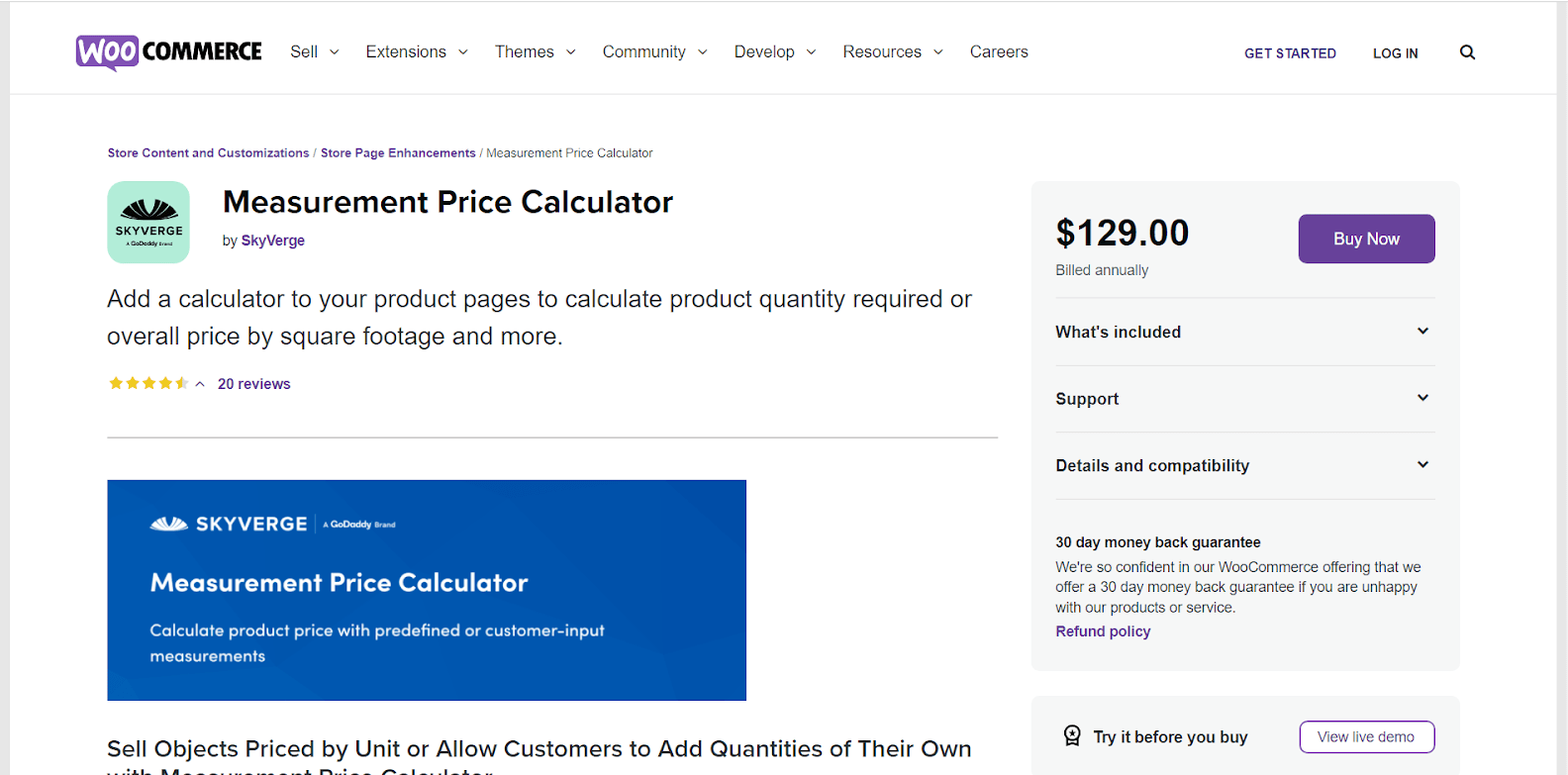 Measurement Price Calculator