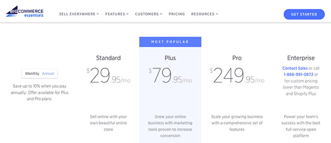 BigCommerce Pricing & Plans