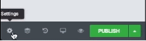 Scroll down to the bottom left and hover your cursor over the wheel icon to get to the options area.