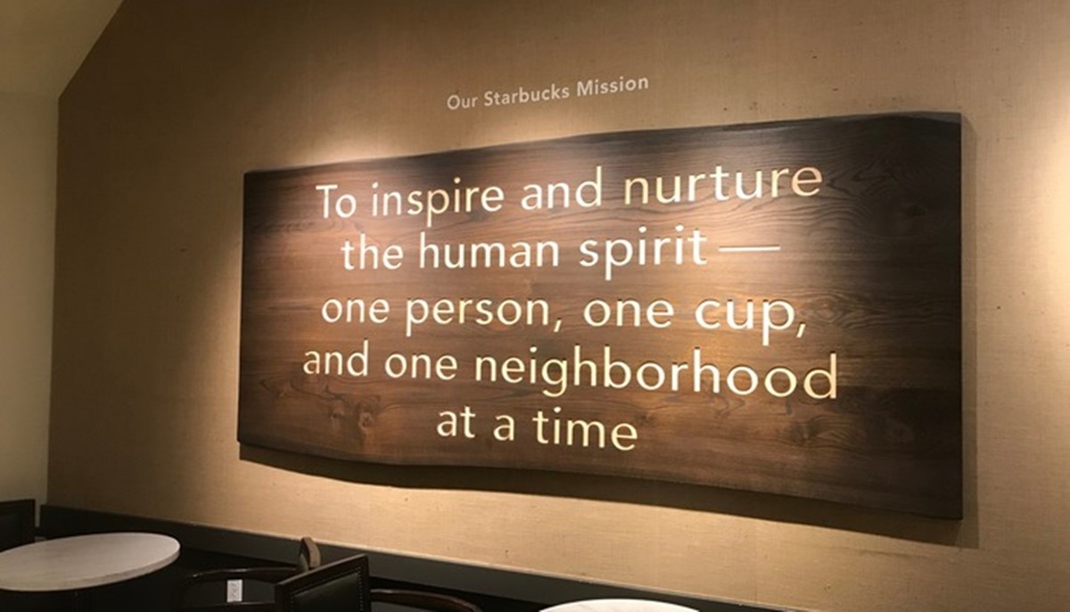Starbucks mission statement