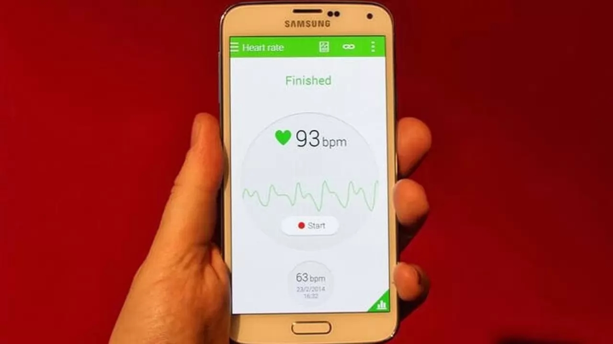 Samsung S5 Heart rate feature