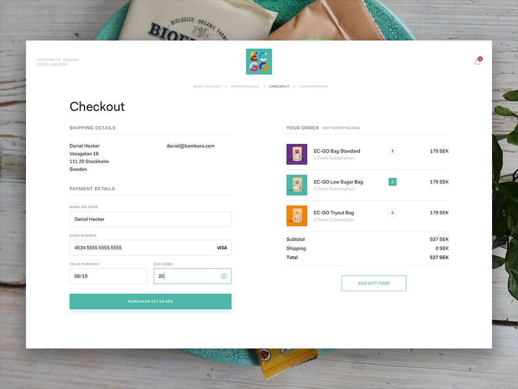 An effective Checkout page will help to increase your sales