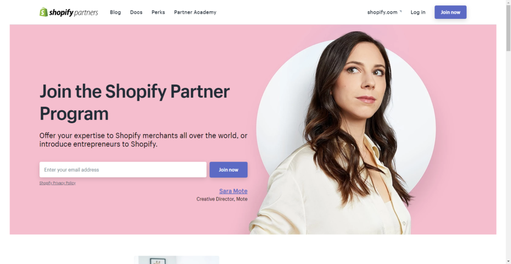 Shopify make money from Partner Program